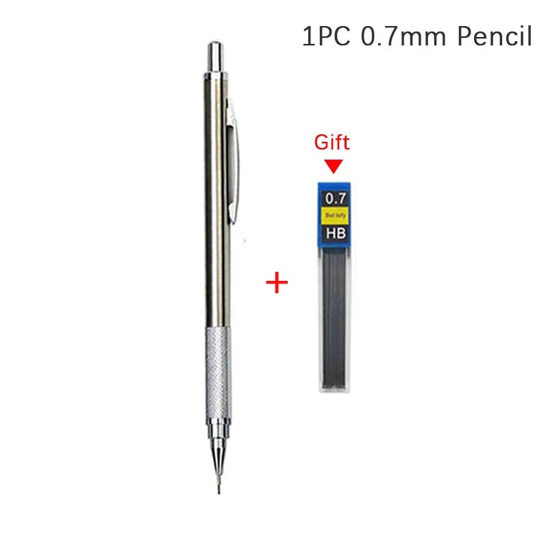 0.3 0.5 0.7 0.9 1.3 2.0 3.0mm Mechanical Pencil Full Metal Art Drawing Painting Automatic Pencil with Leads Office School Supply Drawing - Shling