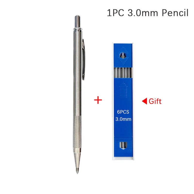 0.3 0.5 0.7 0.9 1.3 2.0 3.0mm Mechanical Pencil Full Metal Art Drawing Painting Automatic Pencil with Leads Office School Supply Drawing - Shling