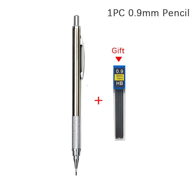 0.3 0.5 0.7 0.9 1.3 2.0 3.0mm Mechanical Pencil Full Metal Art Drawing Painting Automatic Pencil with Leads Office School Supply Drawing - Shling