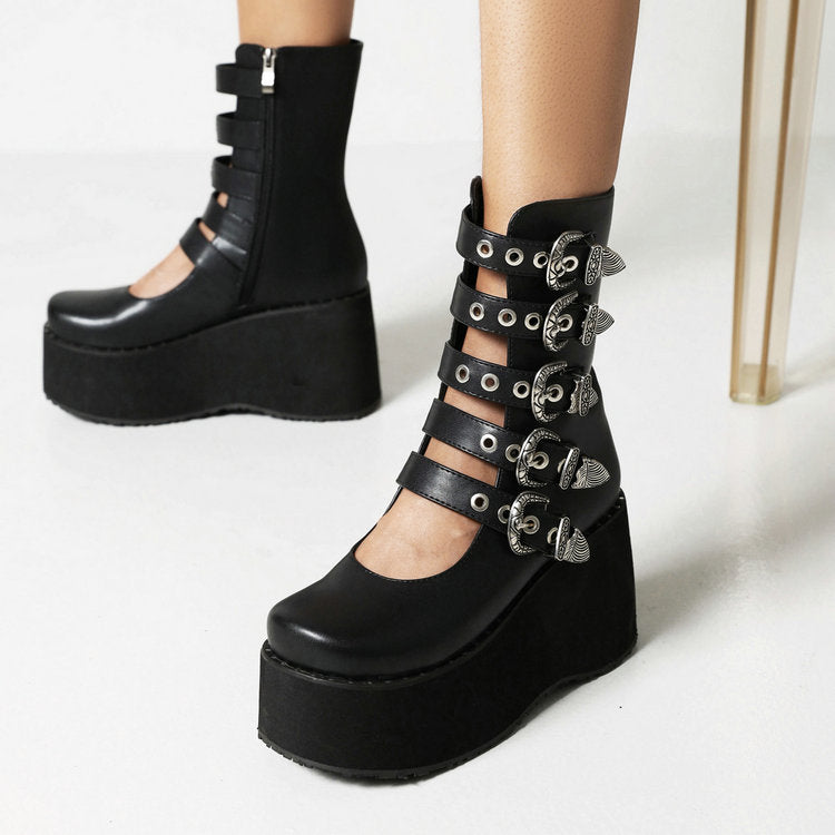 Platform Female Ankle Boots