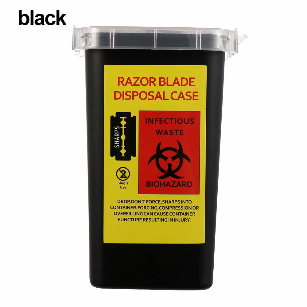 1 L Sharps Container Needles Bin Biohazard Tattoo Piercing Needles Disposal Collect Box Tattoo Artist Waste Box Storage Tool Tattoo Piercing Needles - Shling