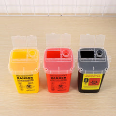 1 L Sharps Container Needles Bin Biohazard Tattoo Piercing Needles Disposal Collect Box Tattoo Artist Waste Box Storage Tool Tattoo Piercing Needles - Shling