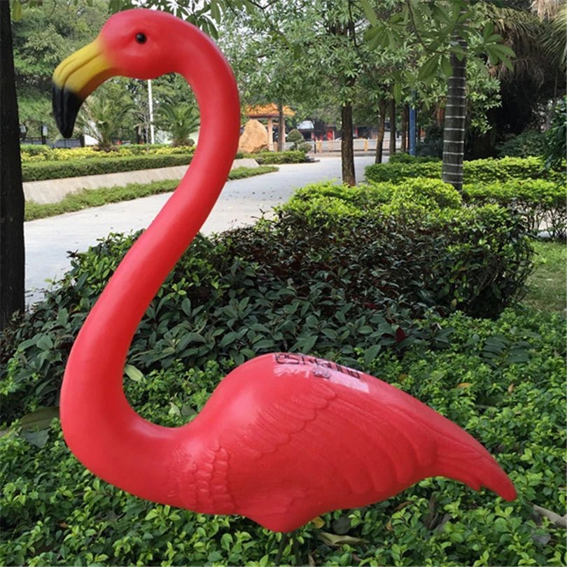 1 pair Realistic Large Pink And Red Flamingo Garden Decoration Garden Decoration - Shling