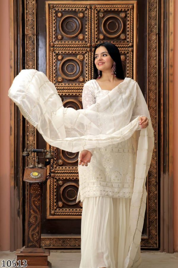 Premium Designer Readymade Top-Sharara-Dupatta Collections