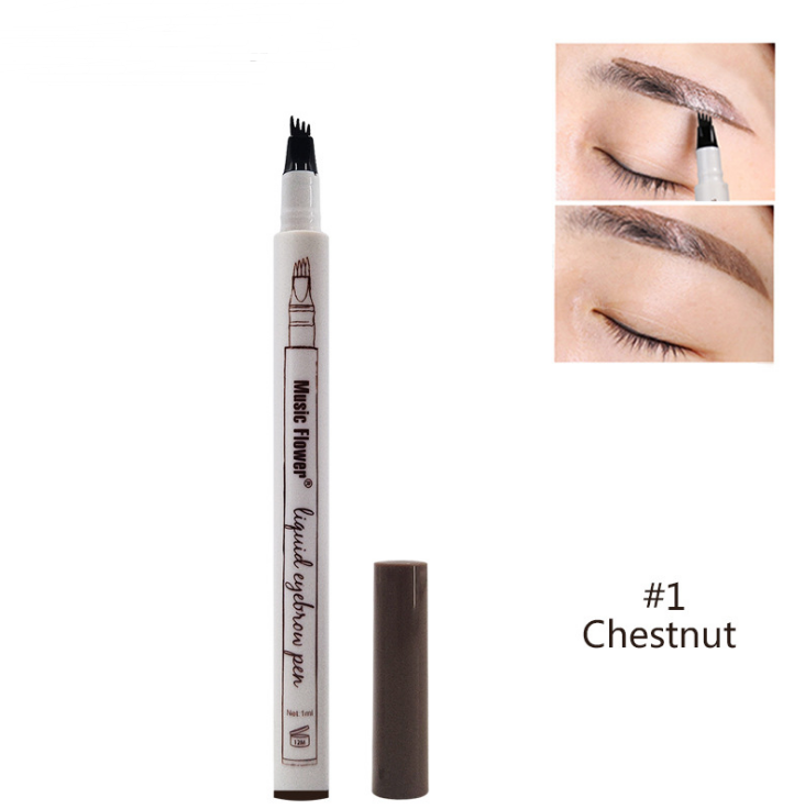 Natural Eyebrow Pen Four-claw Eye Brow Tint Fork Tip Eyebrow Tattoo Pencil