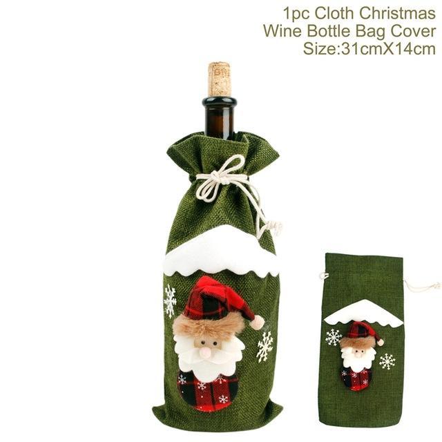 Christmas Wine Bottle Socks