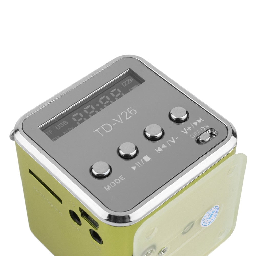 TD-V26 Portable Speaker Mini FM Radio