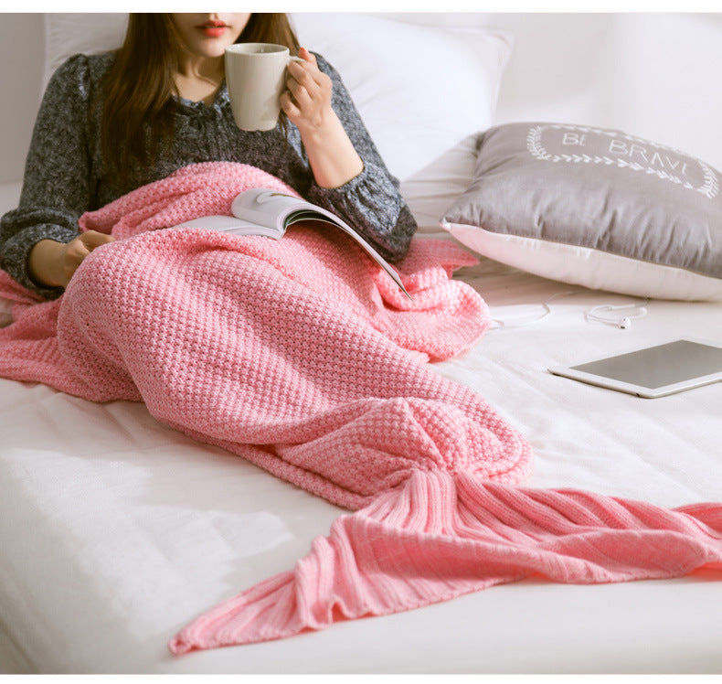 Blanket Knitted Crochet for Childern Super Soft Sleeping Blankets