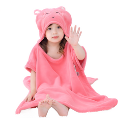 Infant Baby Bathing Hooded Bath Towel Cloak Cloak