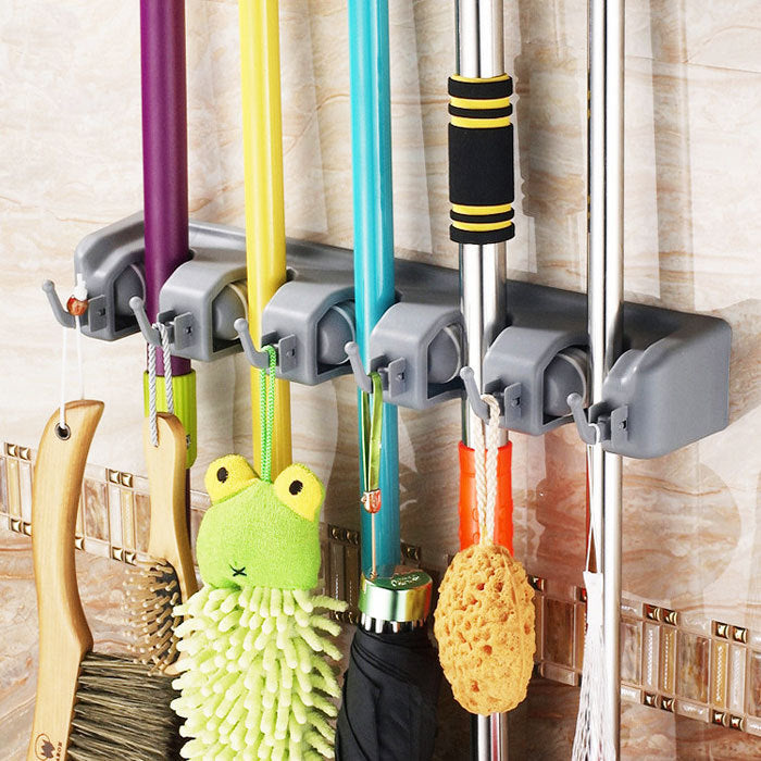 Mop Rack Bathroom Broom Hanger