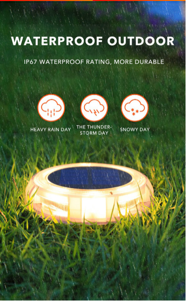 Solar LED Light Outdoor Lawn Lamp Garden Light