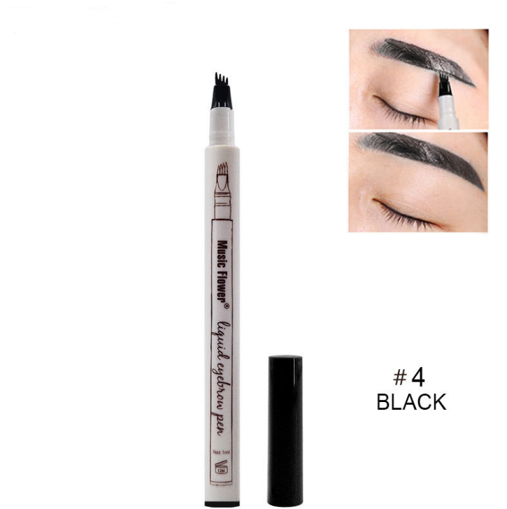 Natural Eyebrow Pen Four-claw Eye Brow Tint Fork Tip Eyebrow Tattoo Pencil