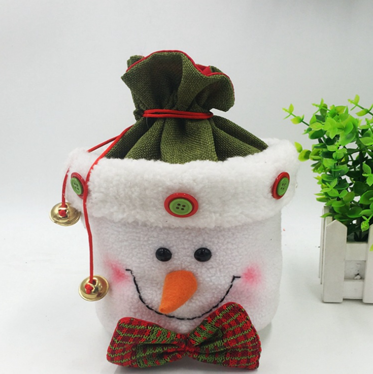 Santa Snowman Gift Candy Bell