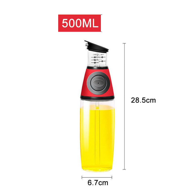 Measurable Glass Bottle Oil Bottle Soy Bottle Kitchenware