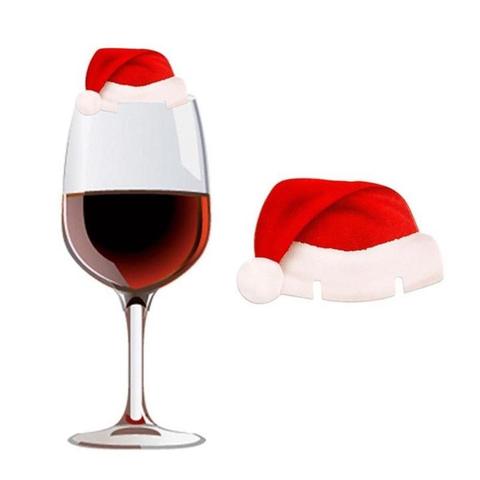 Paper Red Christmas Hat Wine