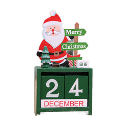 Christmas wooden calendar decorations