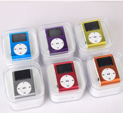 Metal clip mp3 card player cute mini sports iron clip MP3