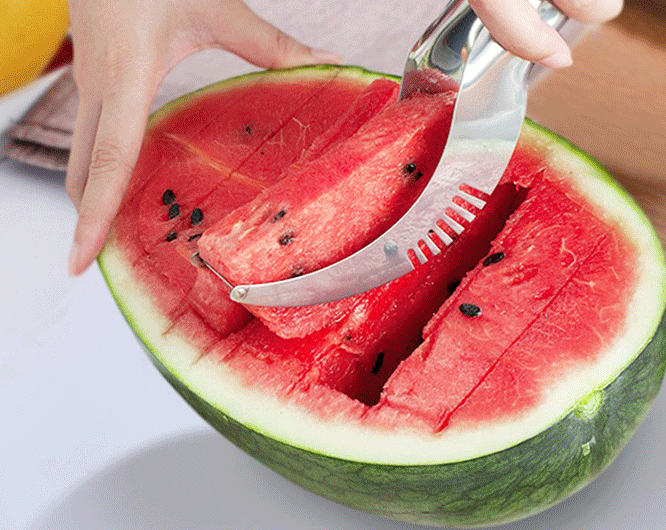 Stainless Steel Cutter For Watermelon Hami Melon Pitaya Pawpaw