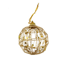 Gold dusted scaly Christmas ball