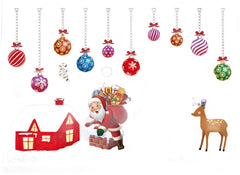 Christmas decorations store window stickers