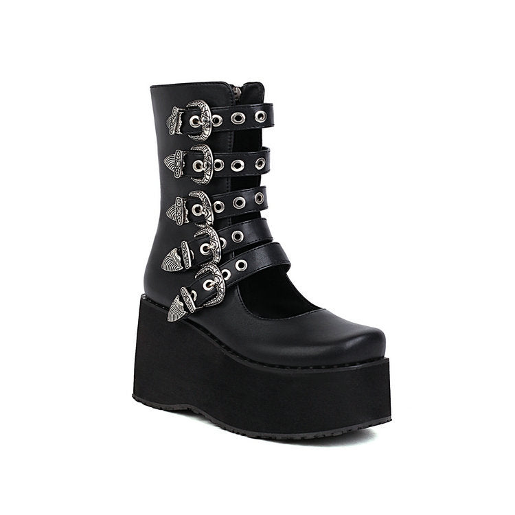 Platform Female Ankle Boots