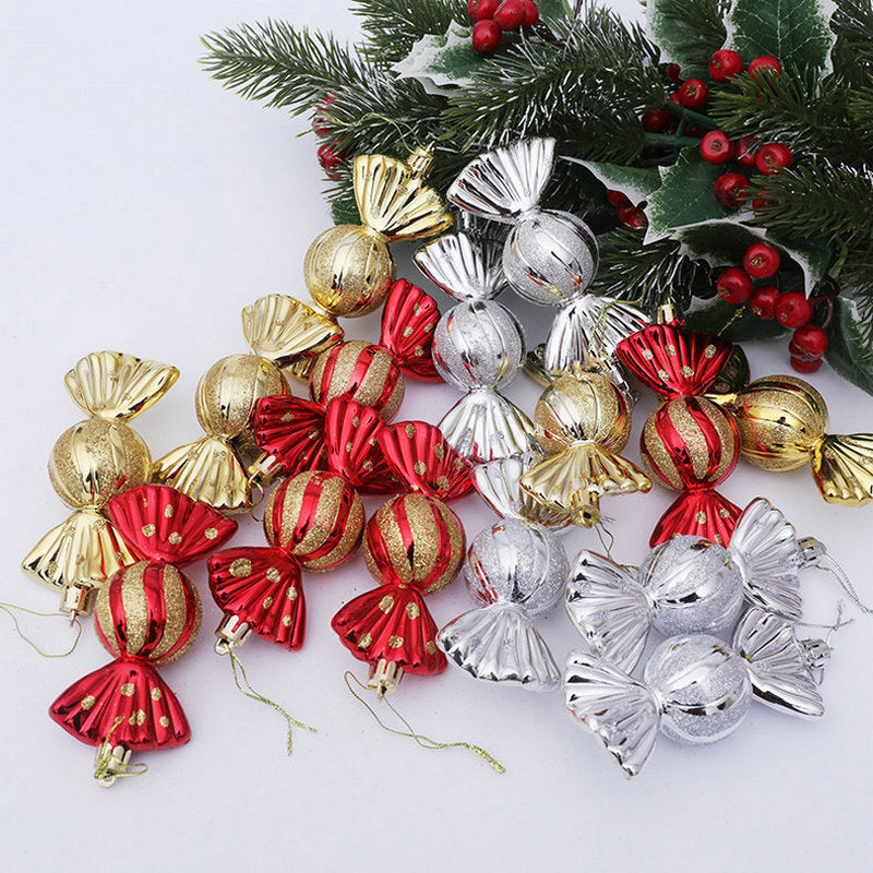 Christmas Decoration Gift Box Electroplating Candy Props