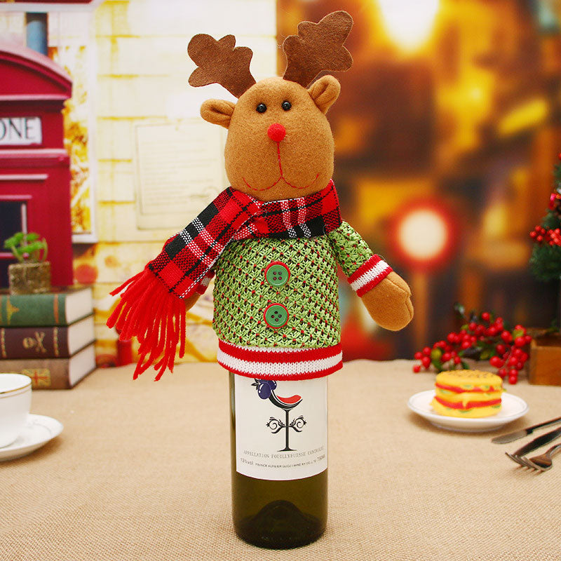 Christmas Wine Bottle Socks