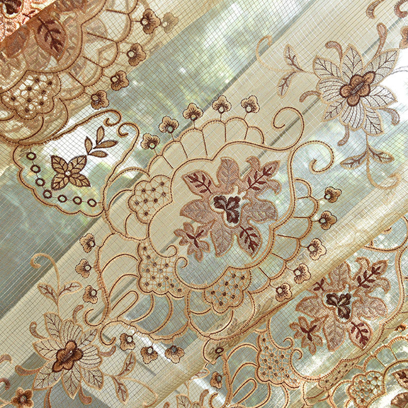 Hollow embroidery curtain fabric