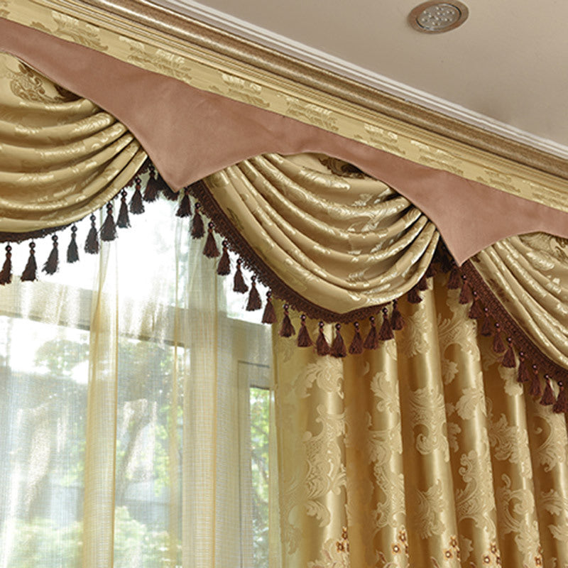 Hollow embroidery curtain fabric