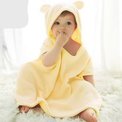 Children's bath towel with cape