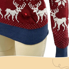 LED Snowflake Pattern Knitted Pullover