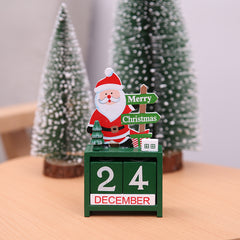 Christmas wooden calendar decorations