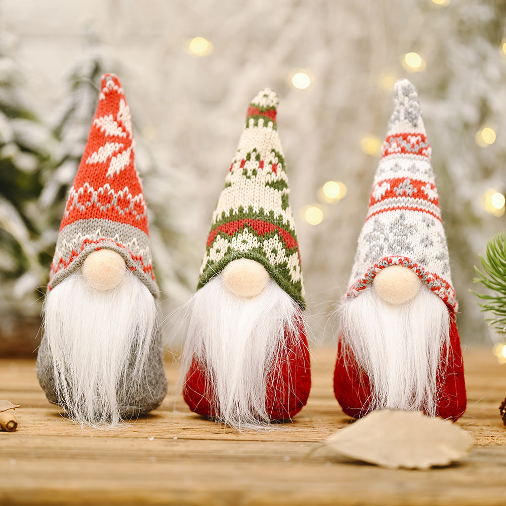 Christmas Decorations Forest Elderly Doll Ornaments