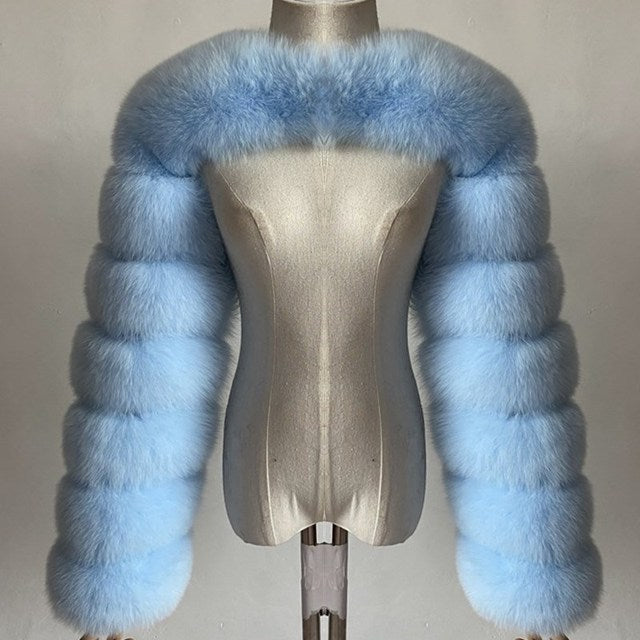 Women's Fur Shawl Coat