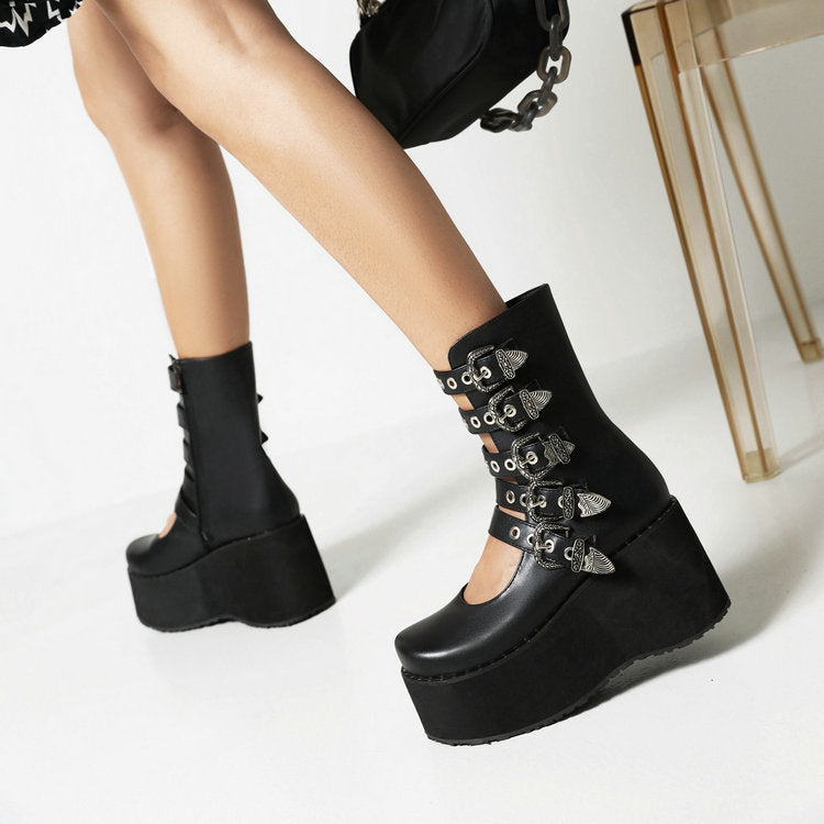 Platform Female Ankle Boots