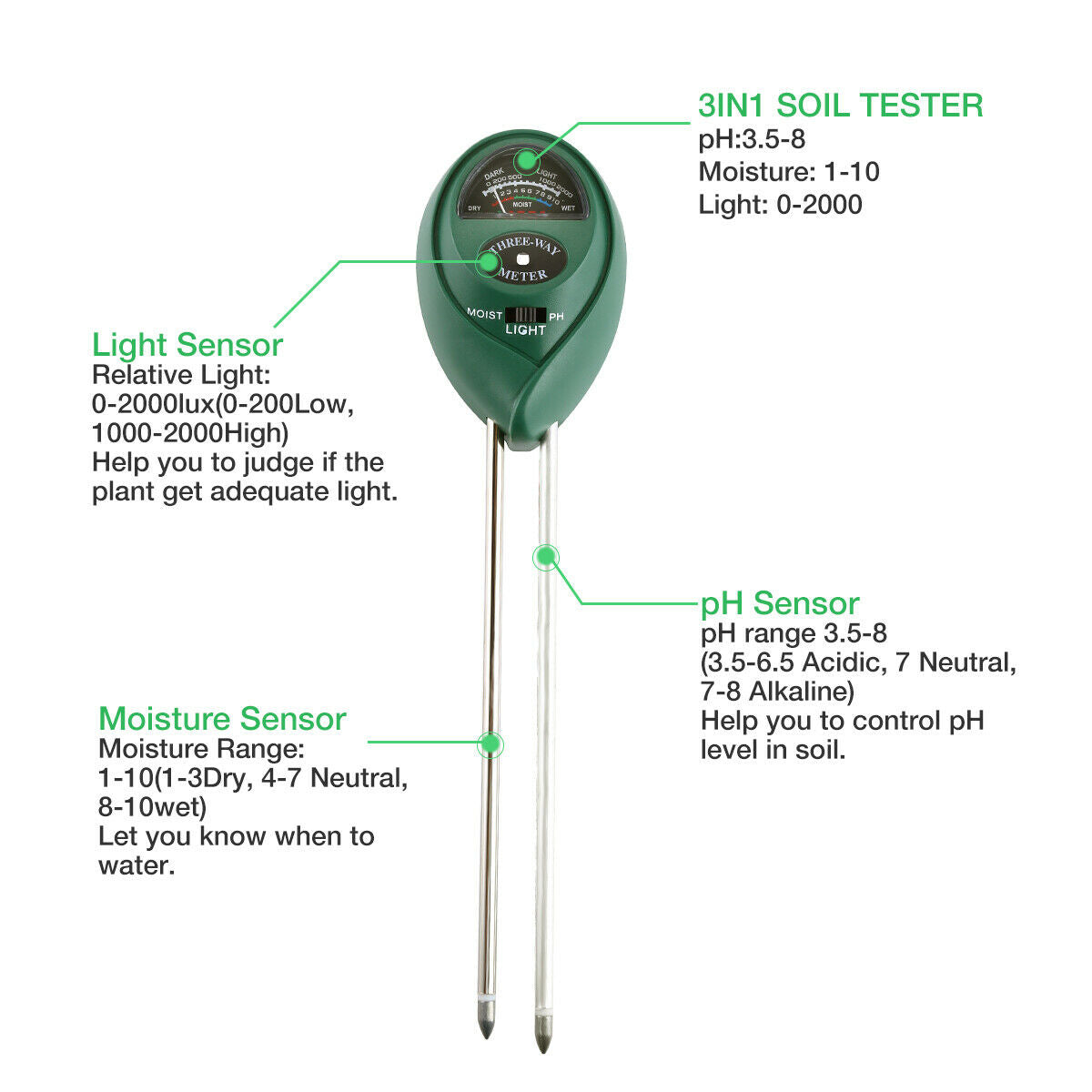 3 In1 Soil Tester