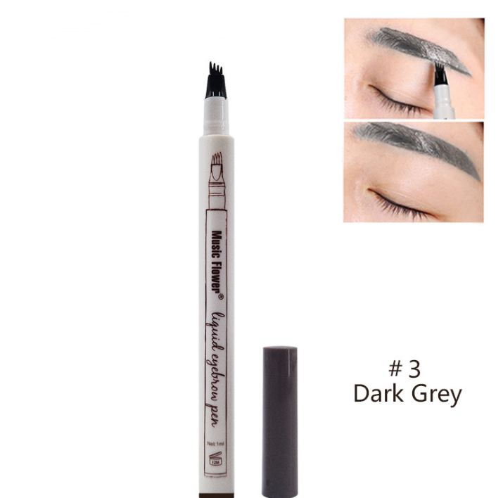 Natural Eyebrow Pen Four-claw Eye Brow Tint Fork Tip Eyebrow Tattoo Pencil