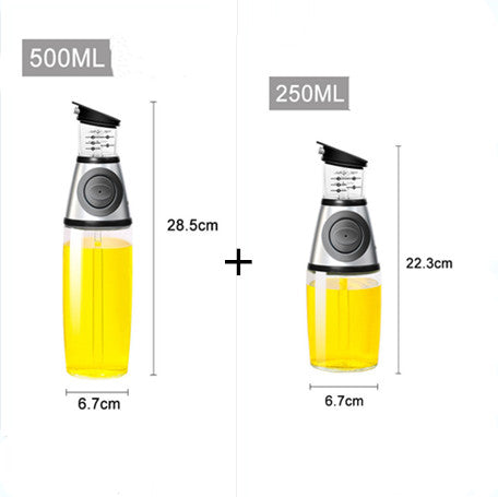 Measurable Glass Bottle Oil Bottle Soy Bottle Kitchenware