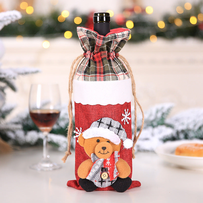 Christmas Wine Bottle Socks