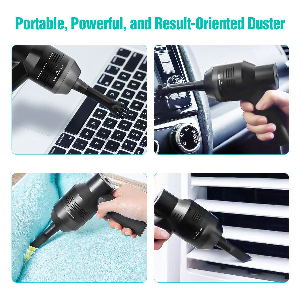 Electric Mini Cordless Air Duster Computer Car Cleaning