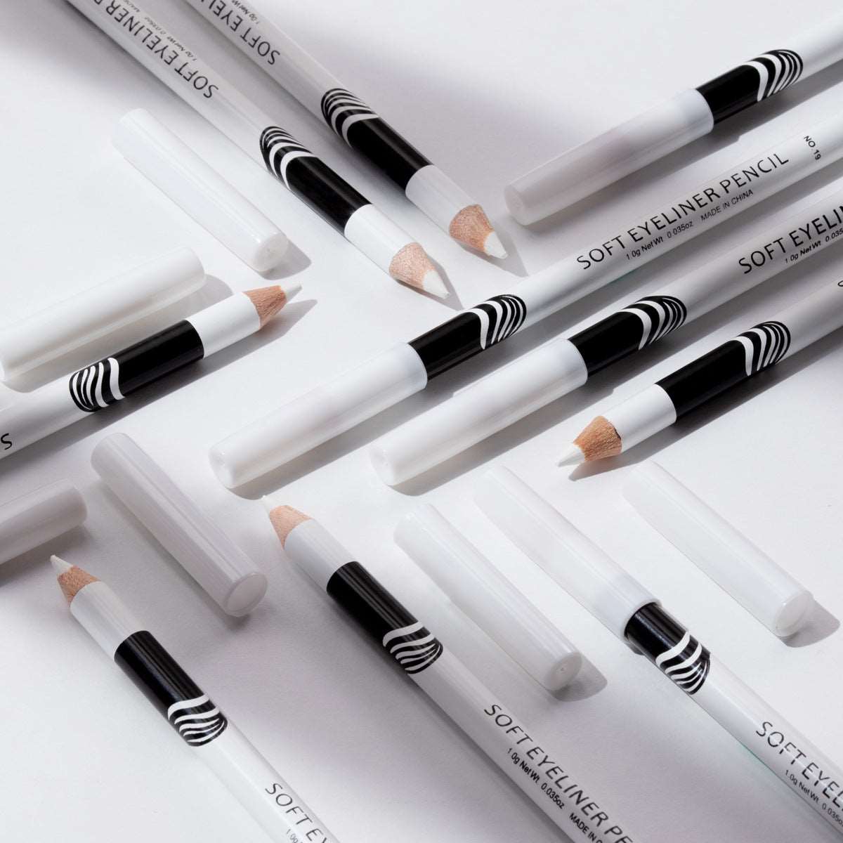 12Pcs Box White Eyeliner Waterproof Eyeliner