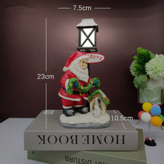 Resin Christmas Snowman Night Light Decoration