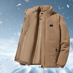 Corduroy Cotton-padded Jacket For Men