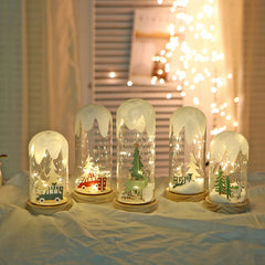 Creative Hanging Frost Christmas Tree Glass Cover