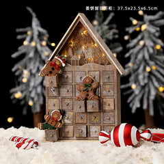 Christmas decoration wooden calendar