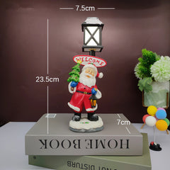 Resin Christmas Snowman Night Light Decoration