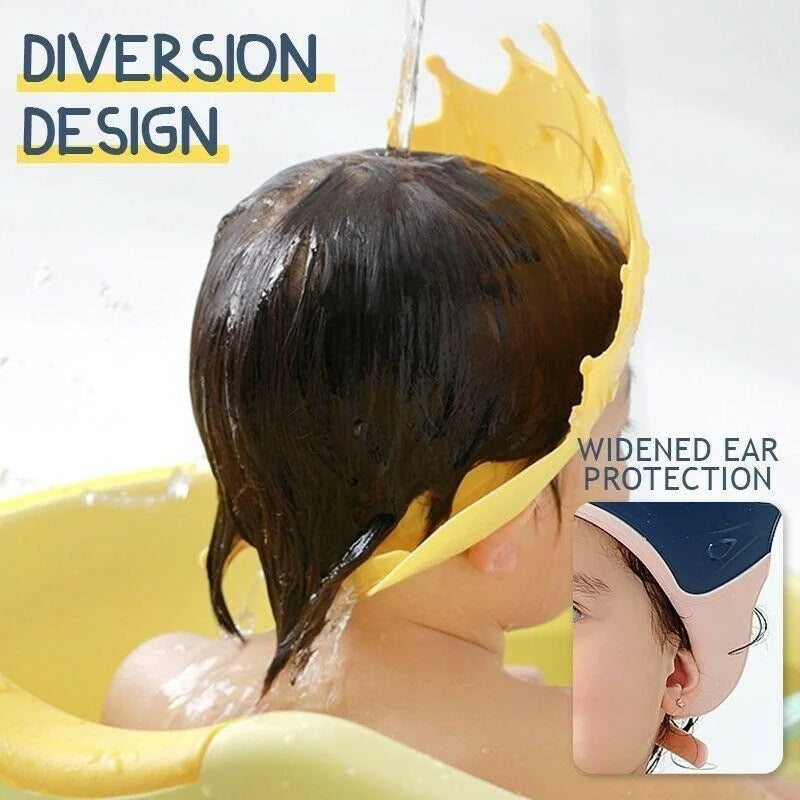 Newest Soft Kids Waterproof Cap Children Bath Shower Cap Crown