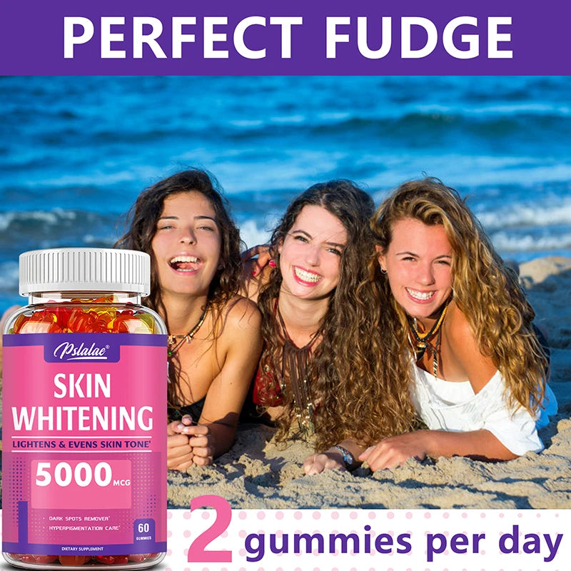 Skin Whitening - Even Out Skin Tone and Enhance Natural Glow, Premium Formula - 60 Gummies