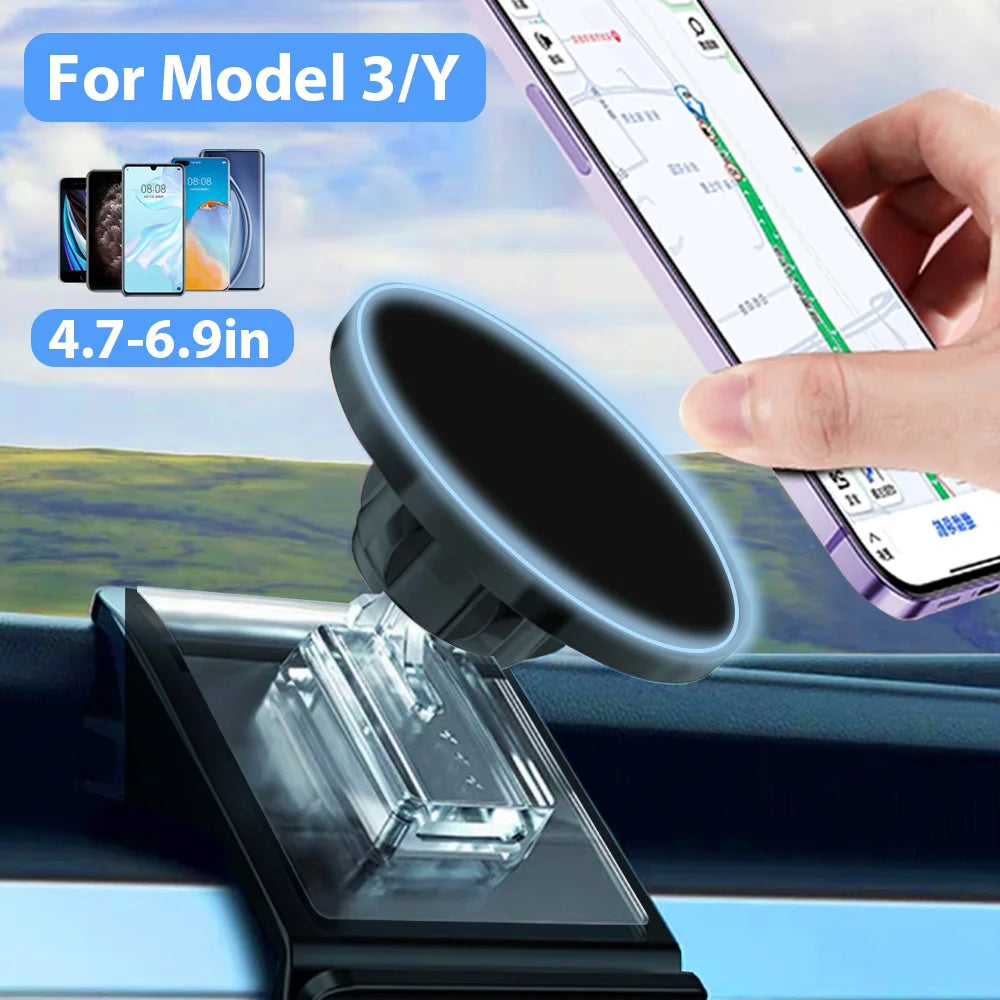 Mobile Phone Holder Base For Tesla Model 3 /Model X Universal Phone Magnetic Mount