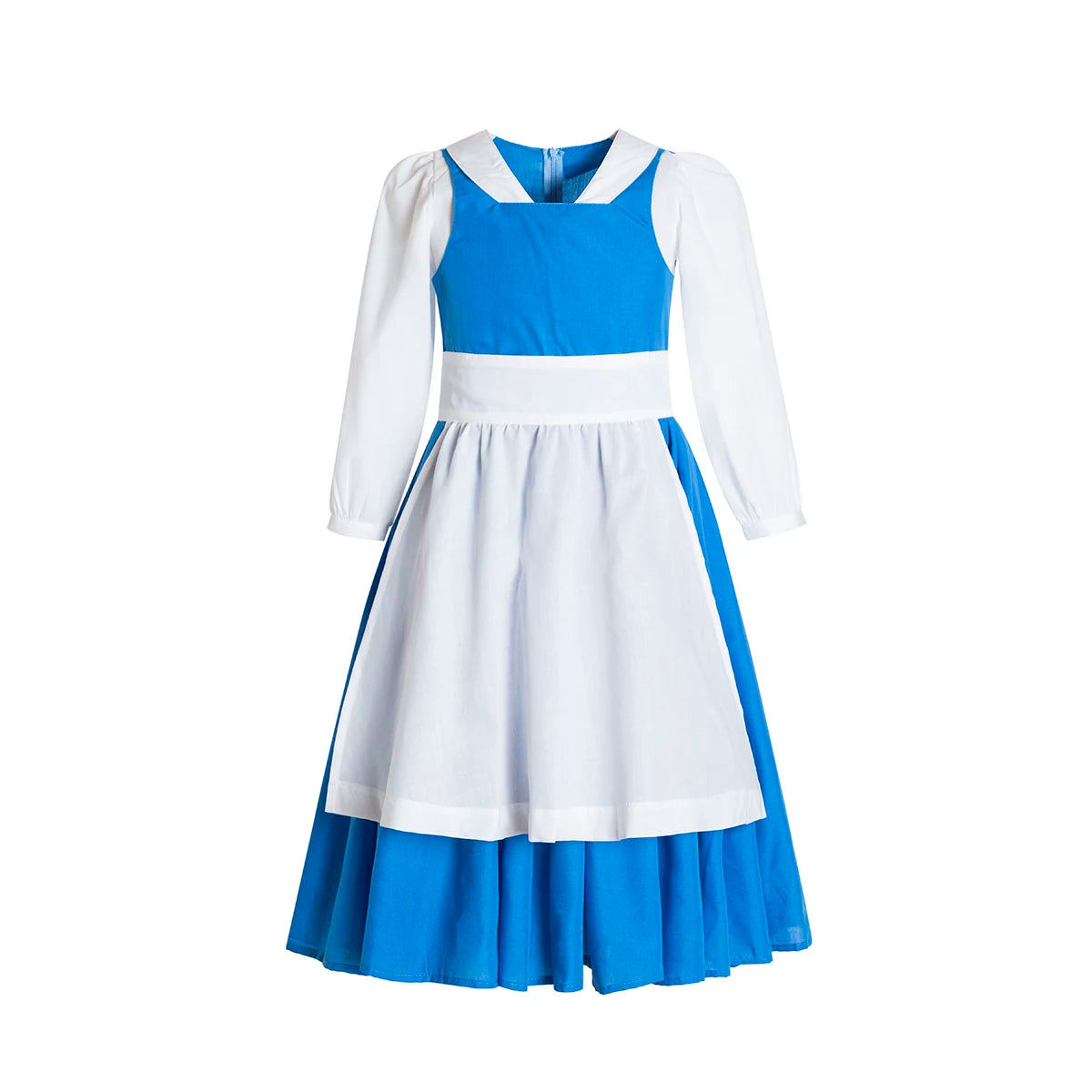 BELLE Provincial Village Costume Blue Deluxe CHILD princess dress the beast Princess Belle costume